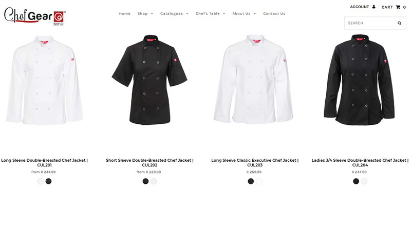 Shop Your Chef Gear Online