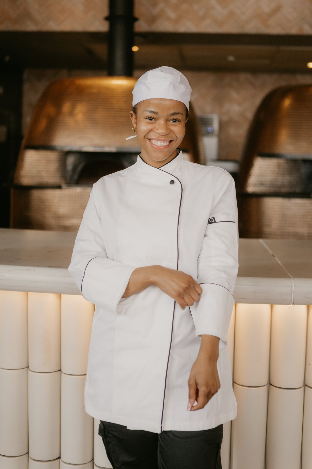 The Cleo Ladies Egyptian Chef Jacket 3Q | CUL342