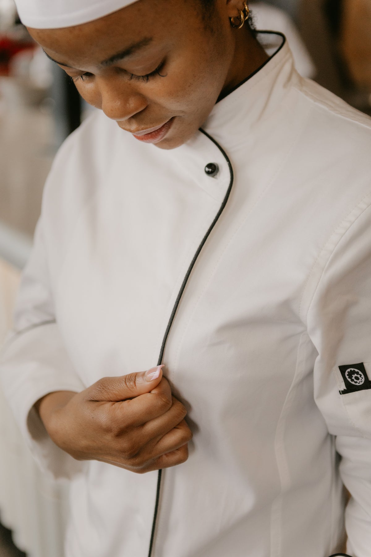 The Cleo Ladies Egyptian Chef Jacket 3Q | CUL342