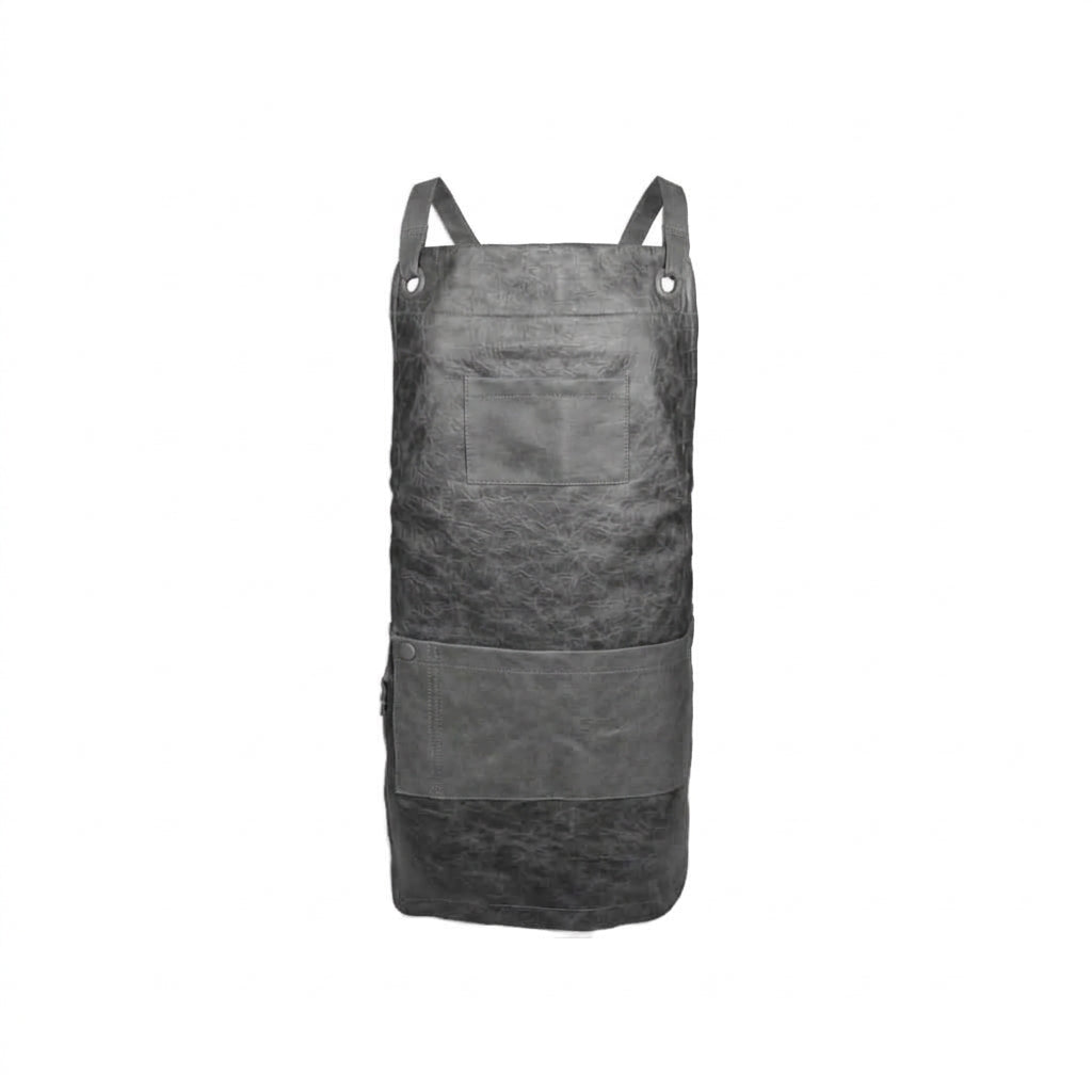 The Ribeye Leather Crossover Bib Apron | CUL381