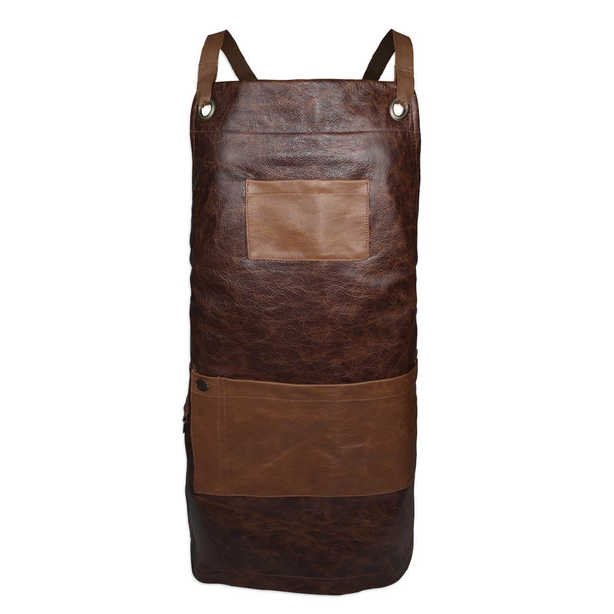 The Ribeye Leather Crossover Bib Apron | CUL381