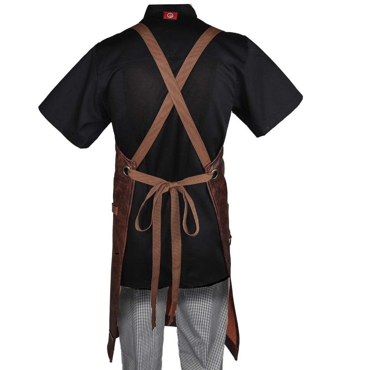 The Ribeye Leather Crossover Bib Apron | CUL381