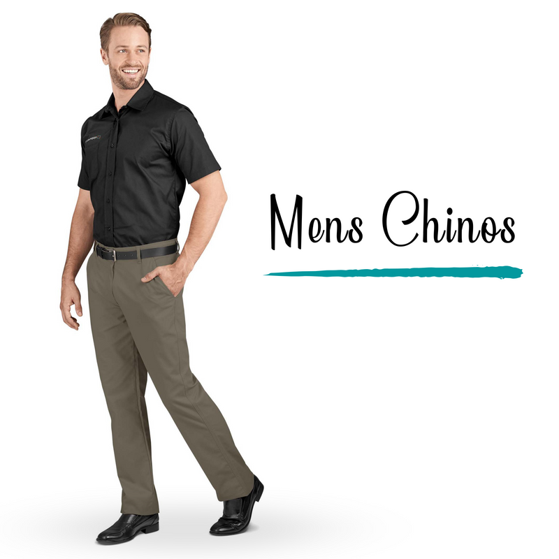Mens Flat Front Cotton Chino Pants  |  R464.99