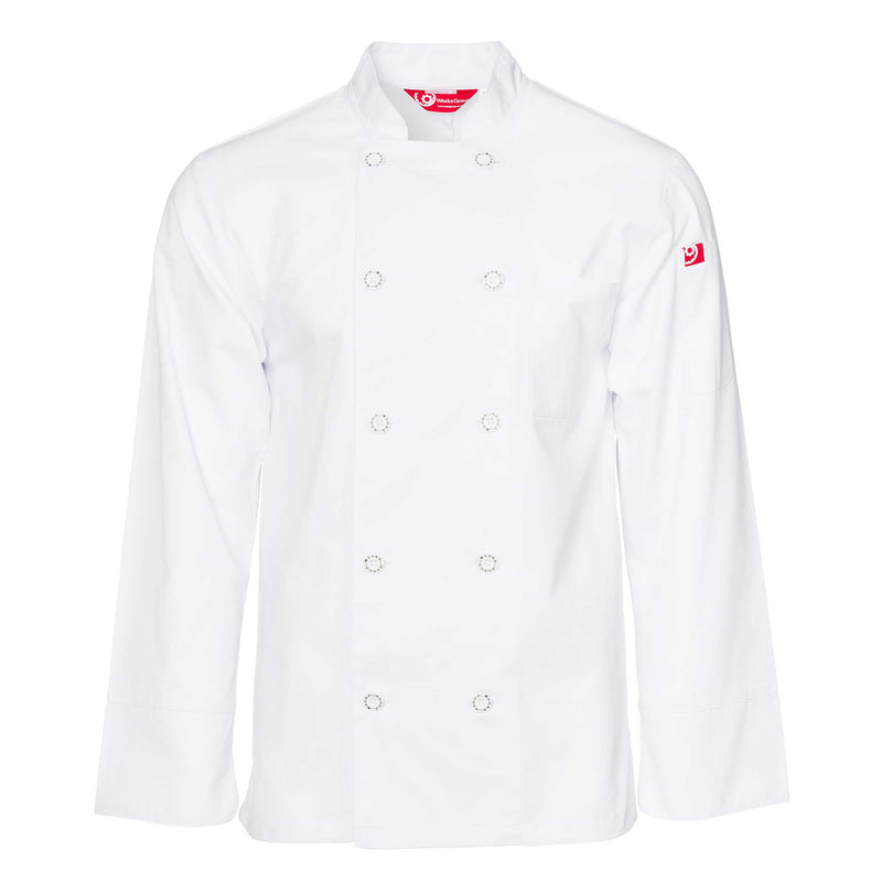 'The Signature' Classic Long Sleeve Double-Breasted Chef Jacket | CUL201