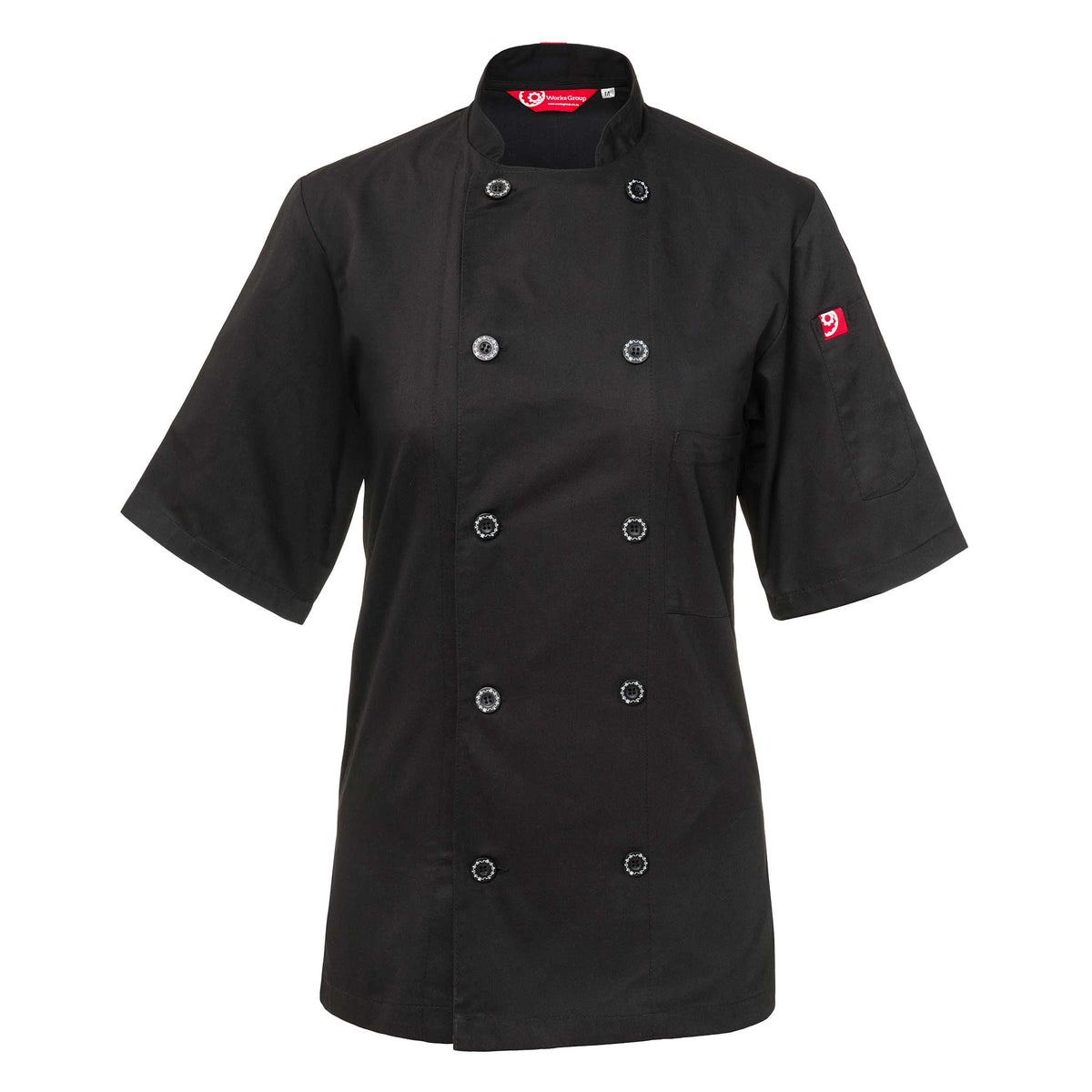 The Thymeless' Short Sleeve Double-Breasted Chef Jacket | CUL202
