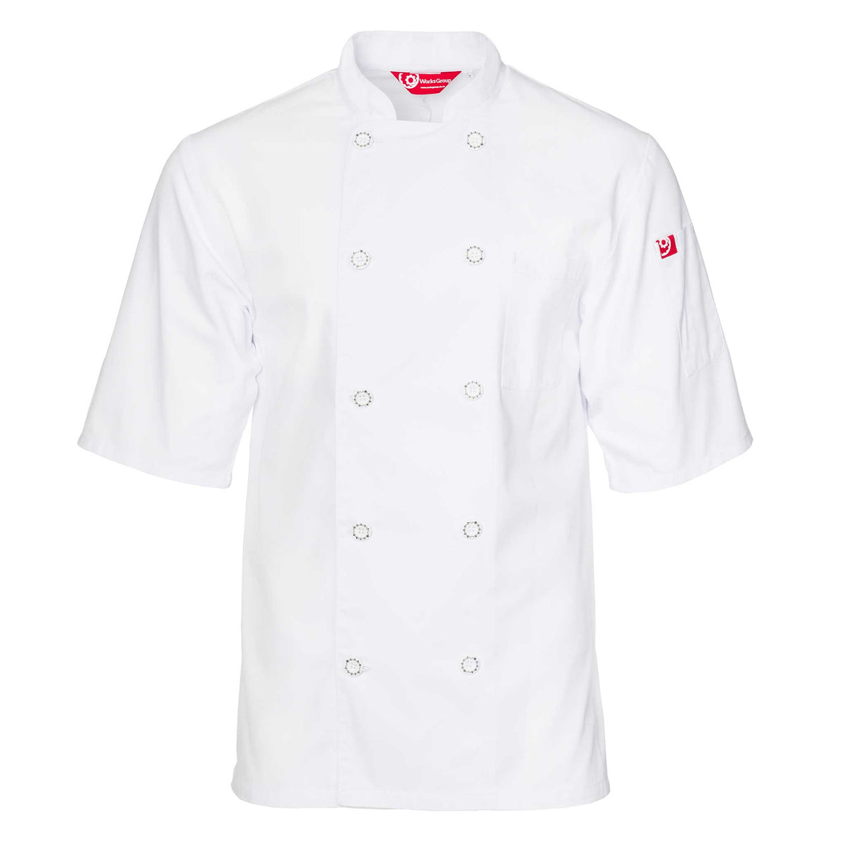 The Thymeless' Short Sleeve Double-Breasted Chef Jacket | CUL202