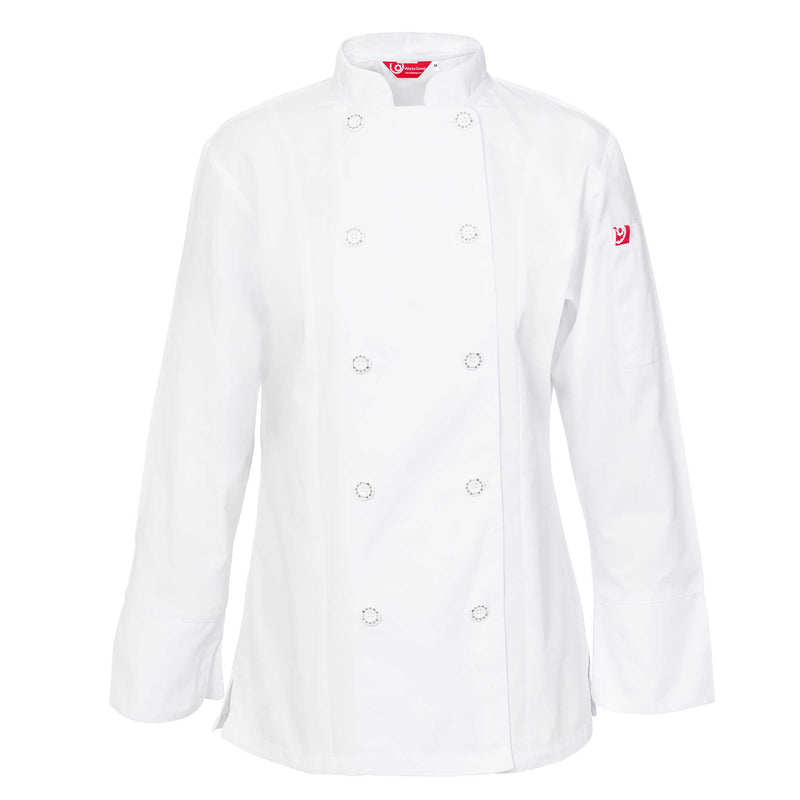 'The Signature' Ladies 3/4 Sleeve Double-Breasted Chef Jacket | CUL204