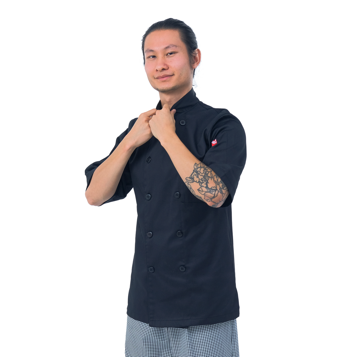 The Thymeless' Short Sleeve Double-Breasted Chef Jacket | CUL202